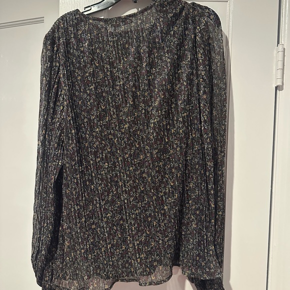 NWT Ramy Brook Shiloh Metallic Floral Blouse sz S - Picture 4 of 8
